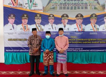 Rektor IAIN Kerinci bersama Gubernur dan Wakil Gubernur Jambi di Event MTQ Provinsi Jambi Ke-50 