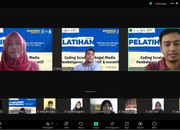 Pelatihan Online “Coding Scratch sebagai Media Pembelajaran Interaktif dan Inovatif”