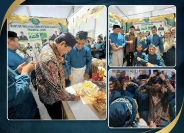 Menteri Agama Kenakan Lacak Khas Jambi, Tinjau Stan dan Apresiasi Potensi Ekonomi Syariah Daerah di IES Expo 2026