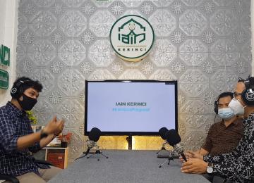 Kegiatan Podcast Rektor IAIN Kerinci dan Rektor IAIN Curup