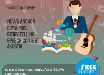 Flayer Festival Bulan Bahasa 2022 UPB IAIN Kerinci