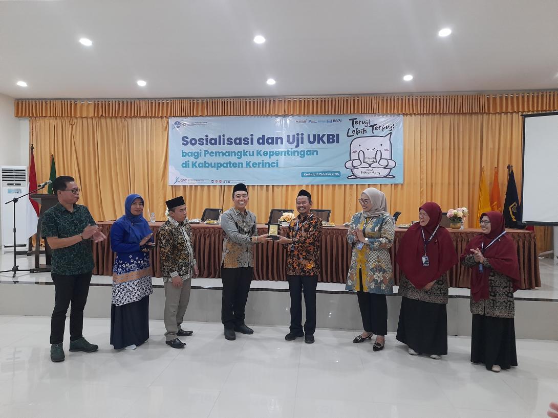 Rektor IAIN Kerinci Buka Sosialisasi dan Uji UKBI Bersama Balai Bahasa Provinsi Jambi