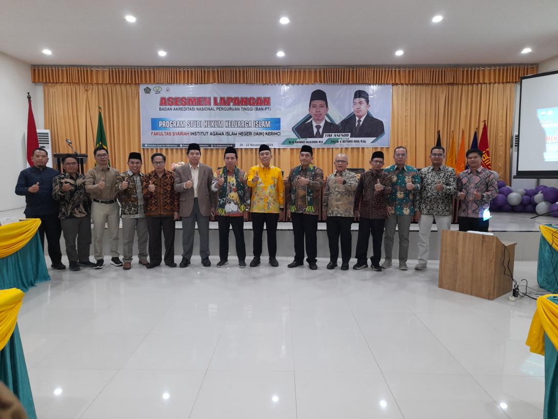 BAN-PT Lakukan Asesmen Lapangan pada Prodi Hukum Keluarga Islam IAIN Kerinci