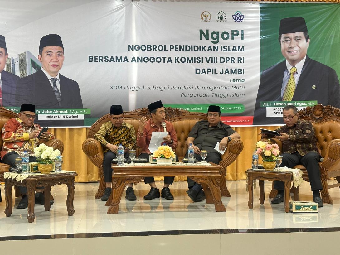 Kolaborasi IAIN Kerinci–Komisi VIII DPR RI Perkuat Mutu Pendidikan Islam Melalui NgoPI 2025