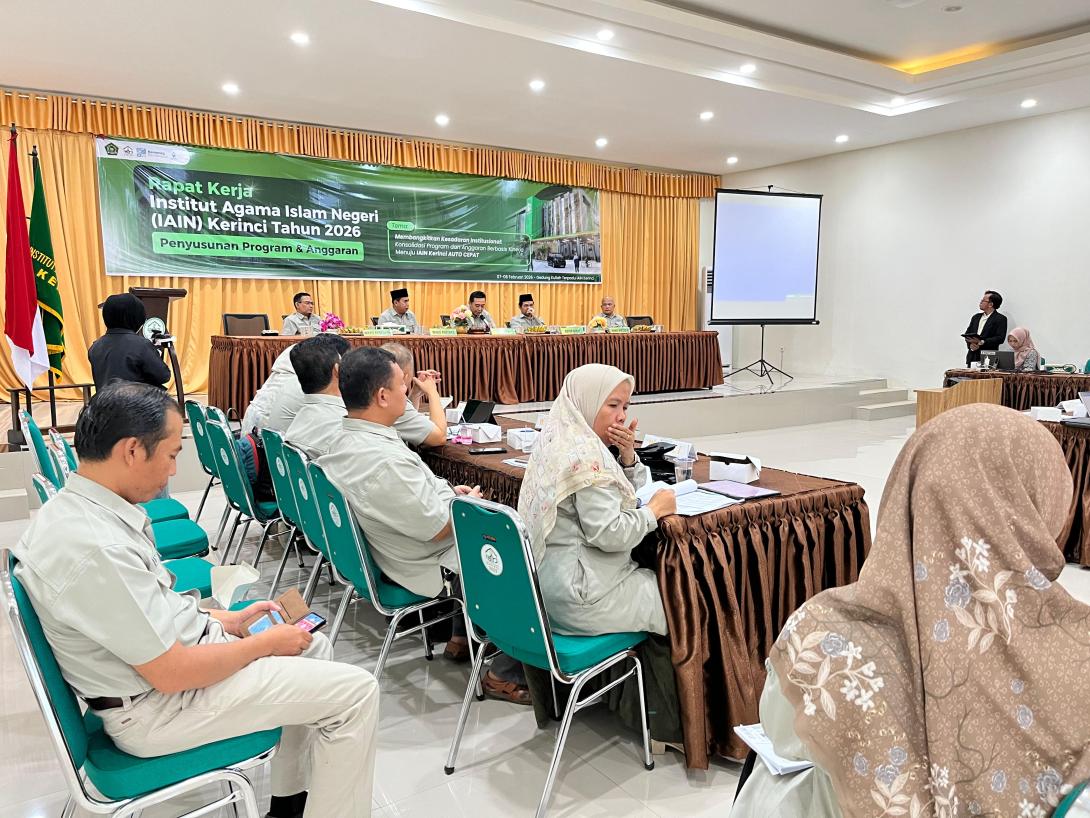 IAIN Kerinci Gelar Rapat Kerja 2026, Dorong Kesadaran Institusional dan Akselerasi Kinerja
