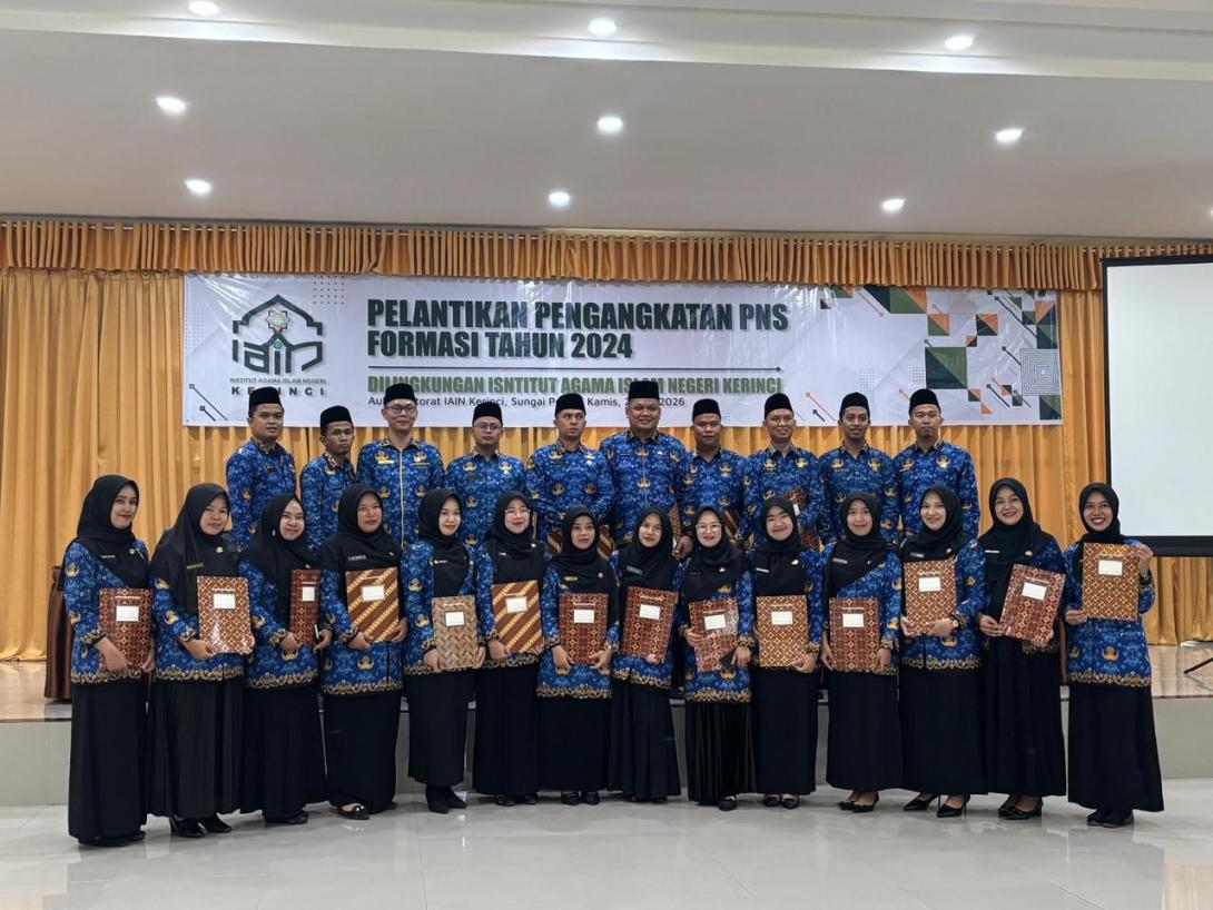 24 ASN IAIN Kerinci Resmi Sandang Status PNS, Menag Tekankan Nilai ISTIQAMAH