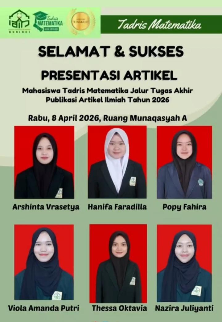 Luar Biasa! Enam Mahasiswi IAIN Kerinci Taklukkan Tugas Akhir dengan Publikasi Ilmiah