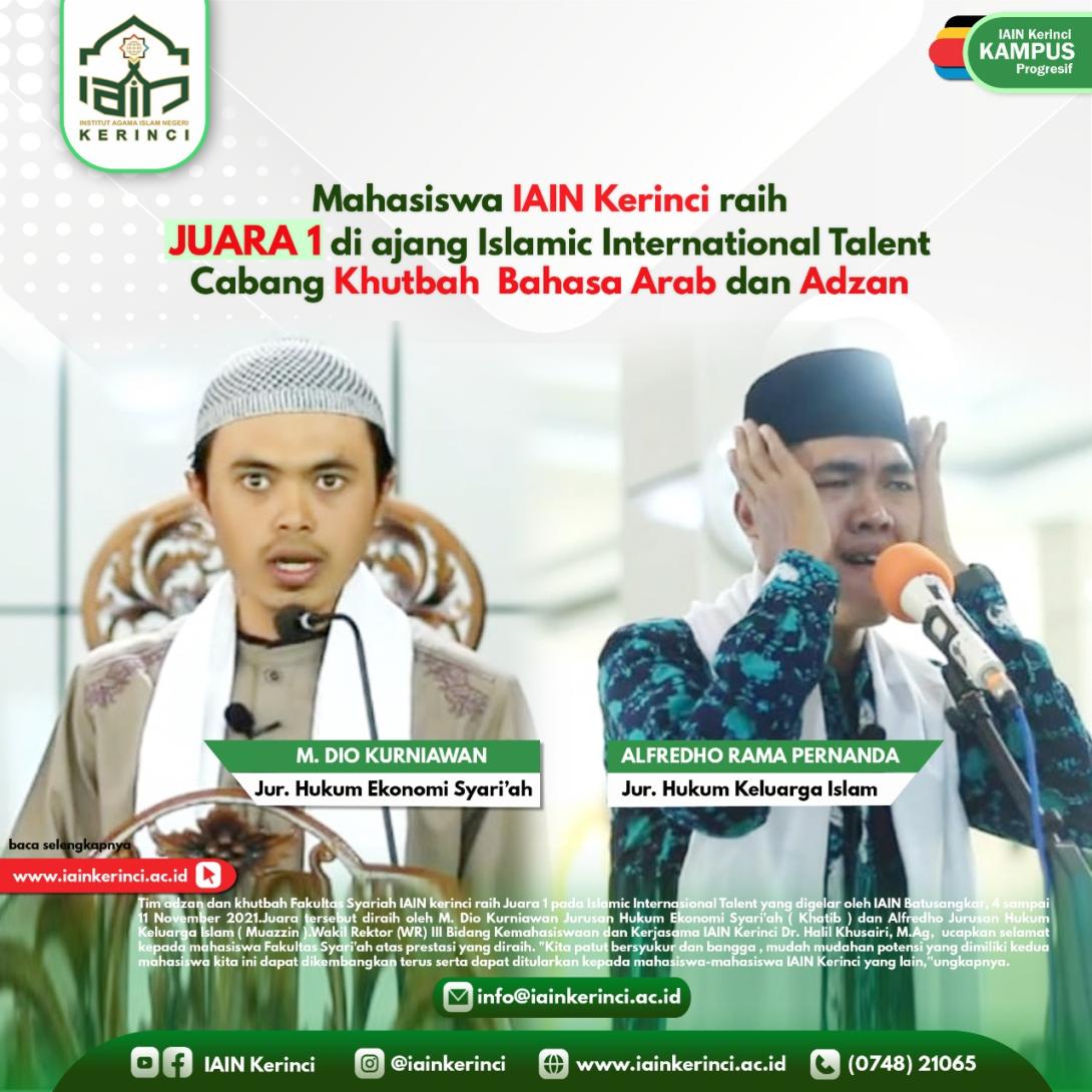 Mahasiswa Peserta Islamic Internasional Talent 2021 IAIN Batu Sangkar