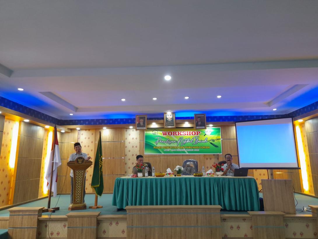 Workshop Penulisan Karya Ilmiah LP2M IAIN Kerinci 2022