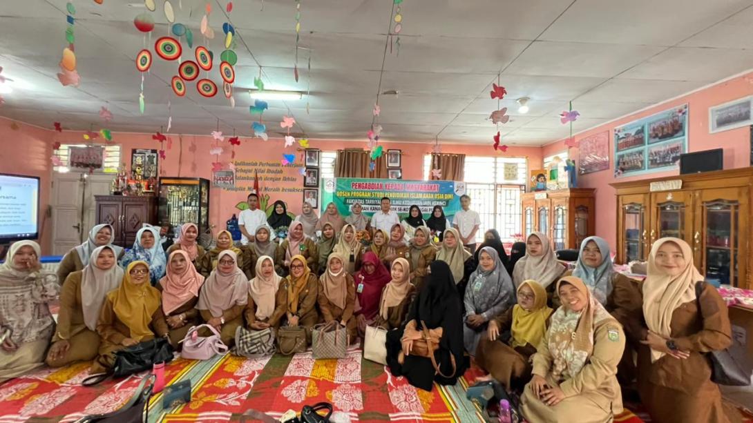 Prodi PIAUD IAIN Kerinci Laksanakan PkM Bersama TK Se-Kota Sungai Penuh