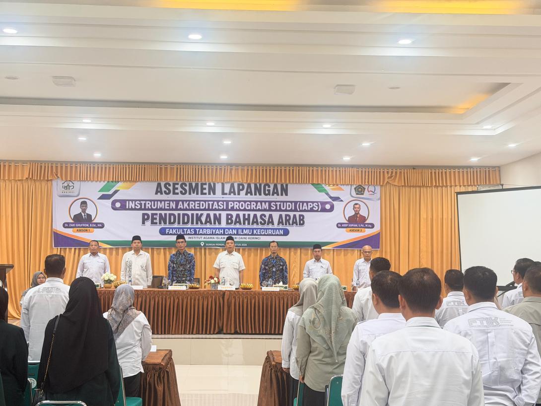 Perkuat Budaya Mutu, Prodi Pendidikan Bahasa Arab FTIK IAIN Kerinci Jalani Asesmen Lapangan Akreditasi
